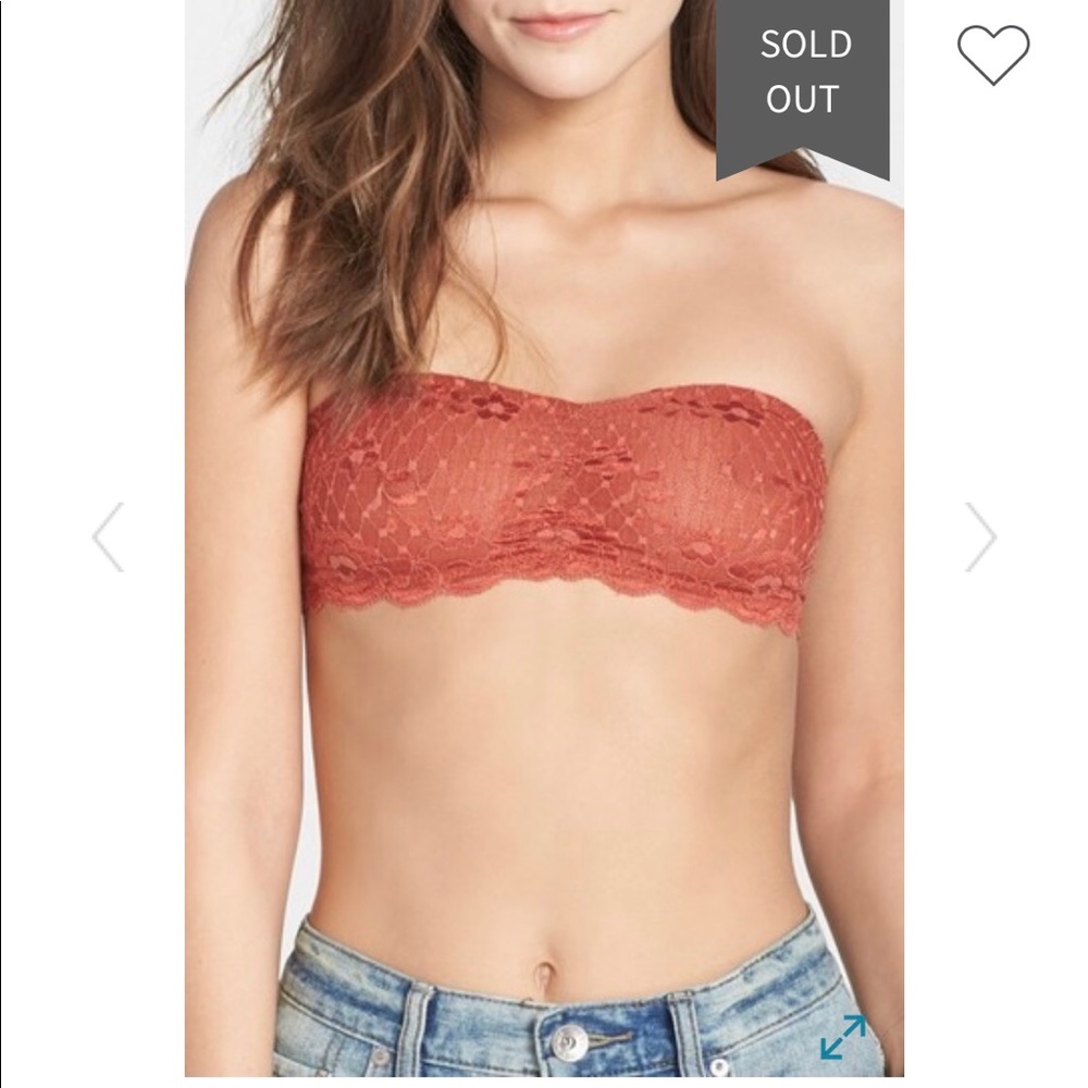 FP STRAPPY BACK LACE BANDEAU BRA